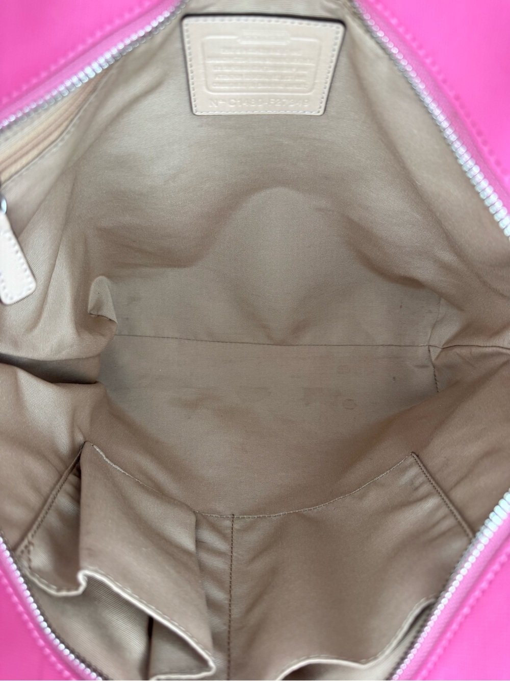 Coach Peyton Saffiano Leather Zip Top Tote - Picture 6 of 12